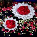 Premium Marble Lotus Urli Set of 3 – Polished Finish Decorative Urli (6, 9 & 12 Inch) | White Marble Flower Urli for Home Decor & Gifting