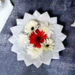 Premium Marble Lotus Urli Set of 3 – Polished Finish Decorative Urli (6, 9 & 12 Inch) | White Marble Flower Urli for Home Decor & Gifting - Image 2