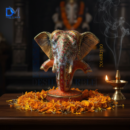 Marble Hand Painted Marble Ganesh Idol (5–10 Inch) - Image 6